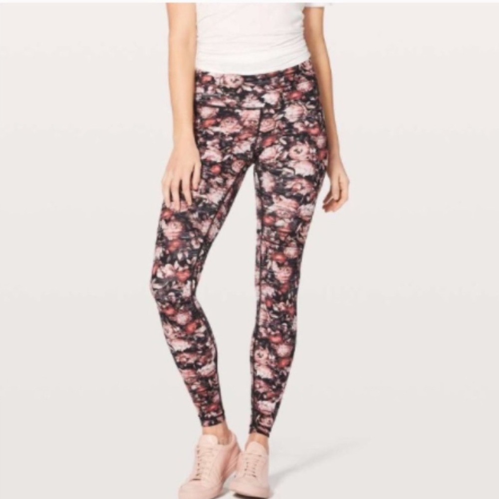 Lululemon Wunder Under Hi-Rise Tight Peony Multi Nulux size 6
